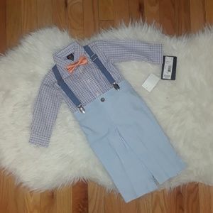 🎄SALE Set Baby Boy Suspender with pants & bowtie